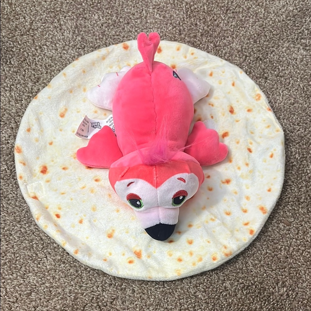 Cutetitos Flamingo Plush Stuffed Animal Toy